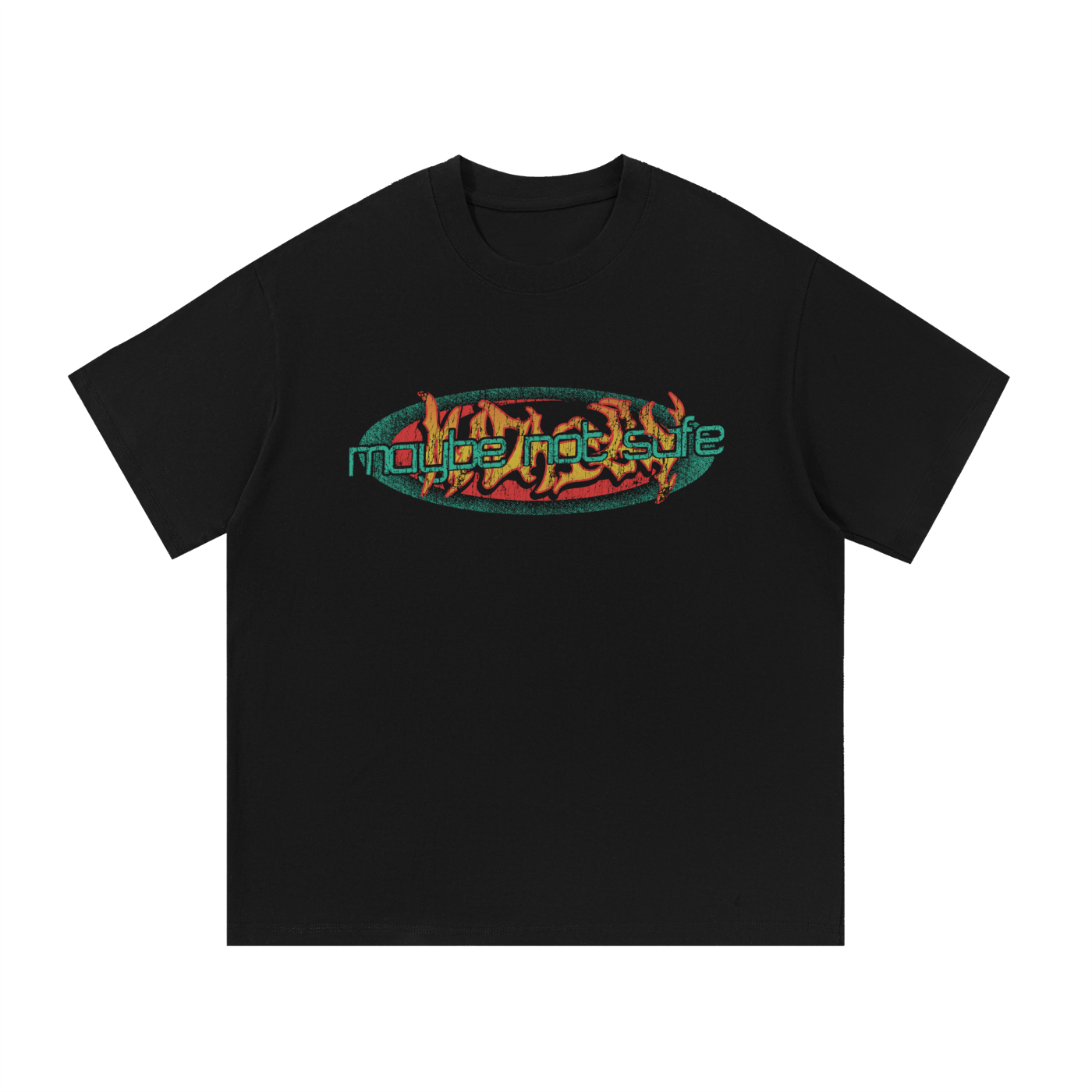 maybe not safe x mad kelly tour t-shirt
